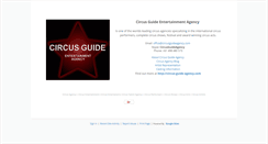 Desktop Screenshot of circusguideagency.com