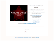 Tablet Screenshot of circusguideagency.com